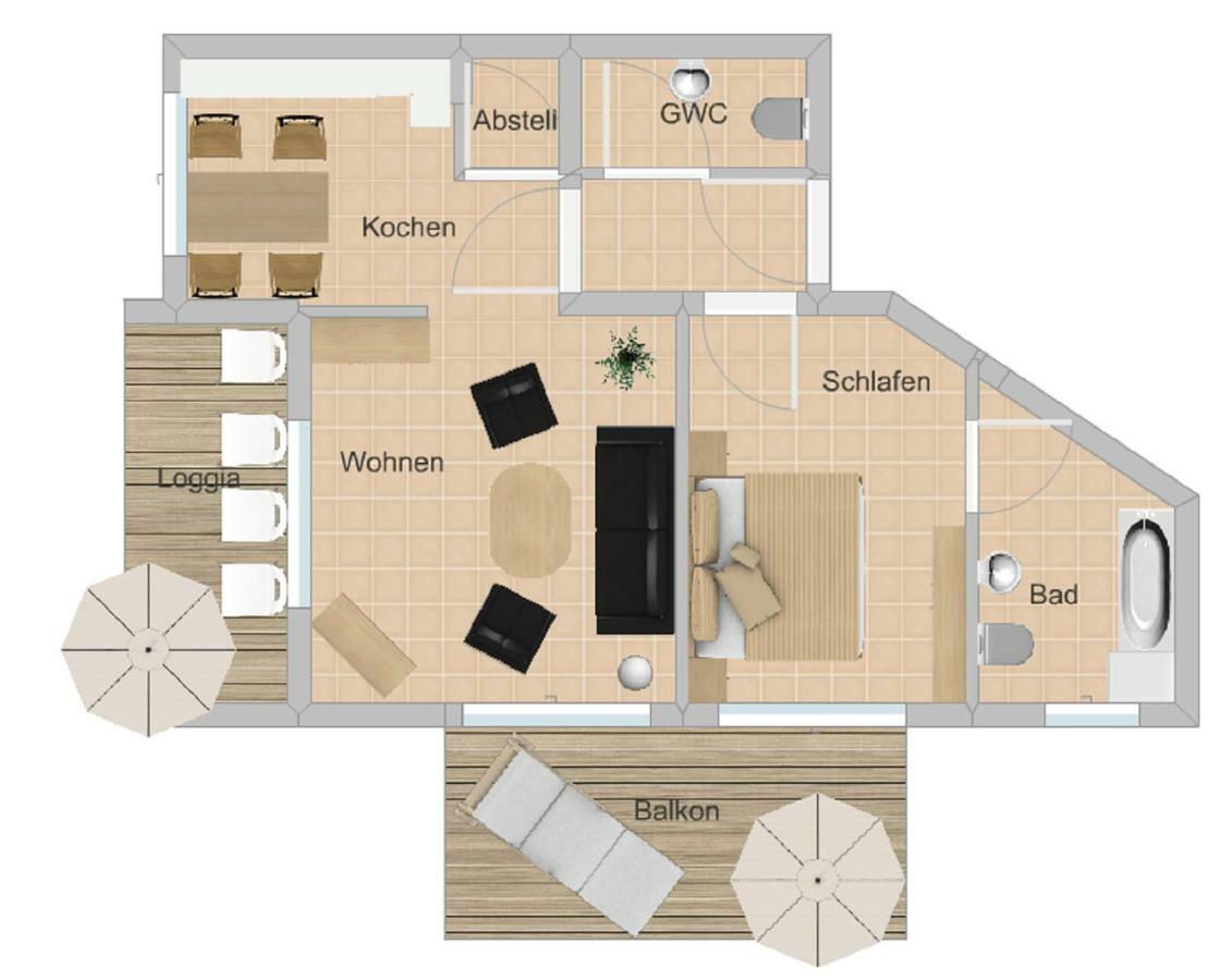 Villa Hildegard Appartement 8 빈츠 외부 사진